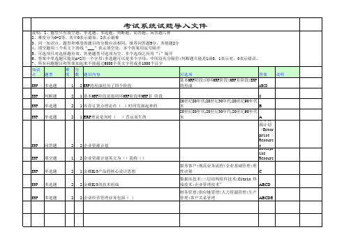 金蝶财务题库-ERP