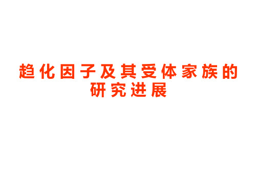 趋化因子受体家族2011硕士