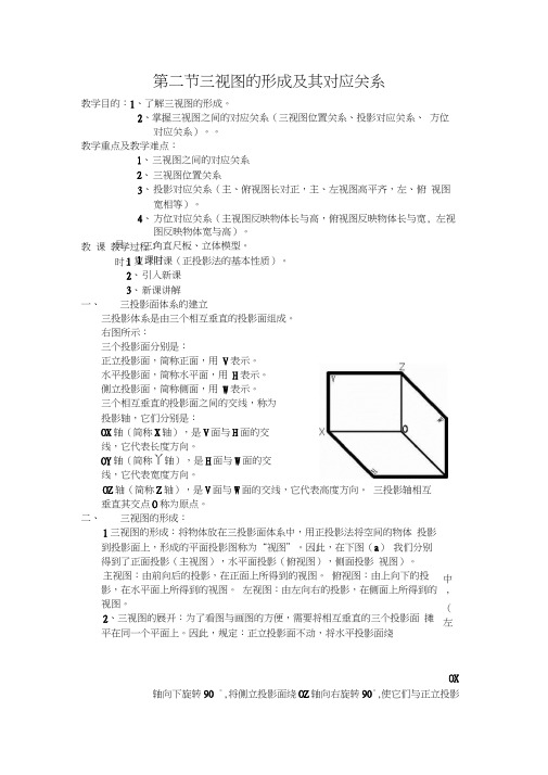 三投影面体系的建立