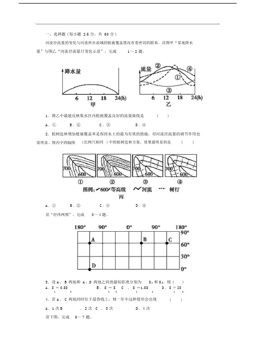 2012高三地理二轮专题综合测试题.doc