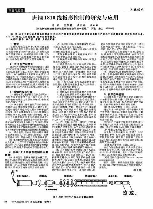 唐钢1810线板形控制的研究与应用