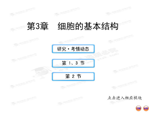 【江苏专用】版高中生物全程复习方略(人教版)配套课件：1.3细胞的基本结构
