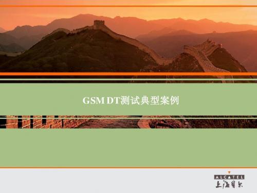 GSM DT测试典型案例