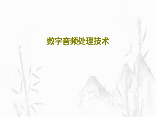 数字音频处理技术共44页文档