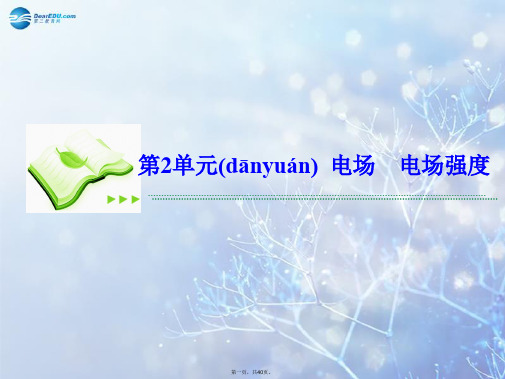 高考物理总复习 62电场 电场强课件 新人教版