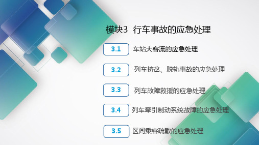 城市轨道交通应急处理03  行车事故的应急处理