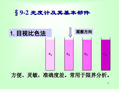 §9-2-光度计及其基本部件解析