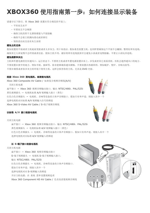 XBOX360使用指南第一歩