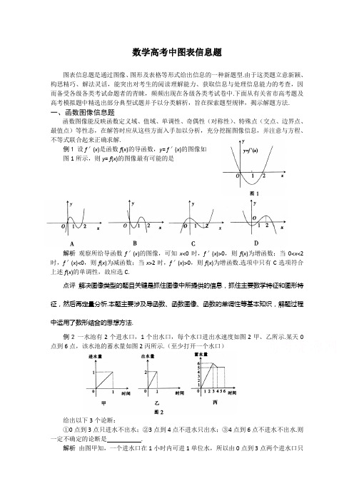 湖南省衡阳县第四中学2015届高三数学(理)专题复习 高考中图表信息题]