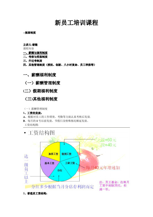 海底捞制度标准