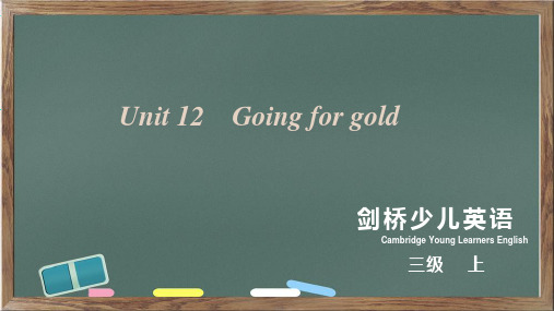 剑桥少儿英语Unit12Goingforgold课件