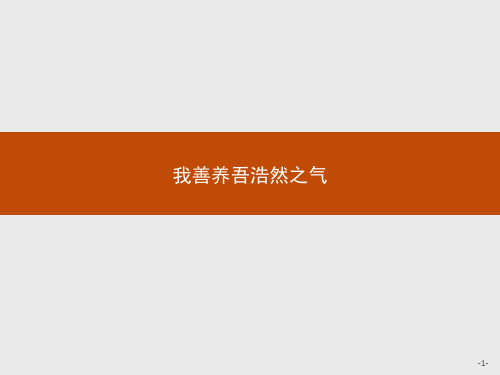 《先秦诸子选读》习题课件：我善养吾浩然之气 