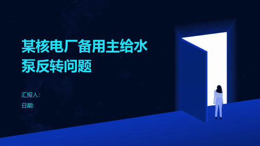 某核电厂备用主给水泵反转问题