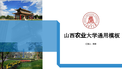 山西农业大学专用-商务风格-PPT模板2