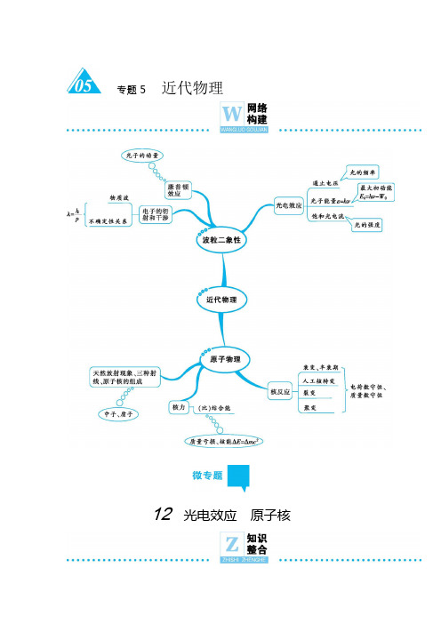 2019届高考物理二轮复习近代物理学案(全国通用)