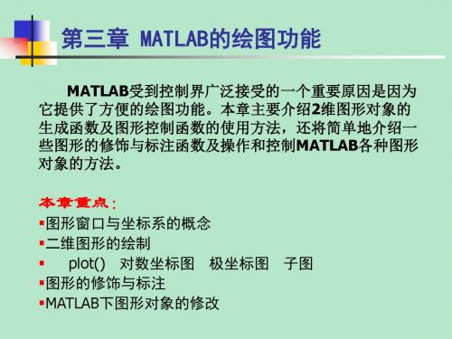 MATLAB的绘图功能