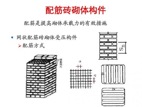 砌体结构第六章配筋砌体结构