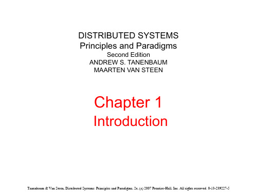 《分布式系统原理与范型：第2版》原书课件第1章