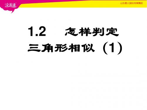 1.2怎样判定三角形相似(1)