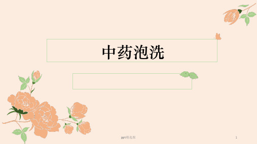 中药泡洗ppt课件