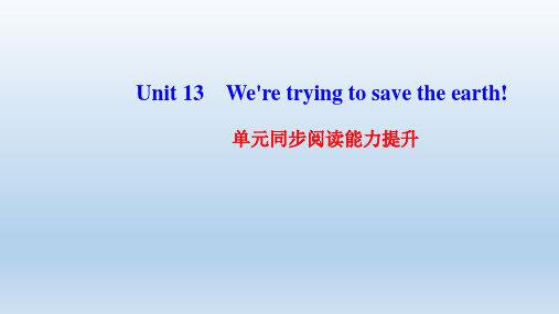英语九年级全册Unit13 作业课件 人教新目标版