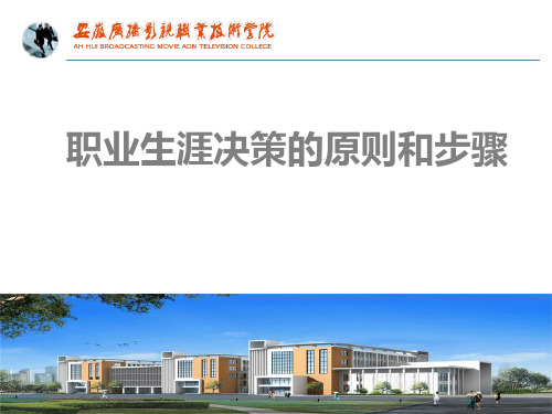 职业决策的原则和步骤[优质ppt]