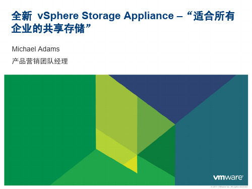 全新vSphereStorage Appliance –“适合所有企业的共享存储