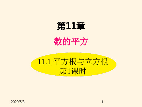 最新华东师大版八年级数学上册精品课件11.1 平方根与立方根 第1课时