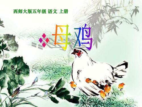 9《母鸡》课件