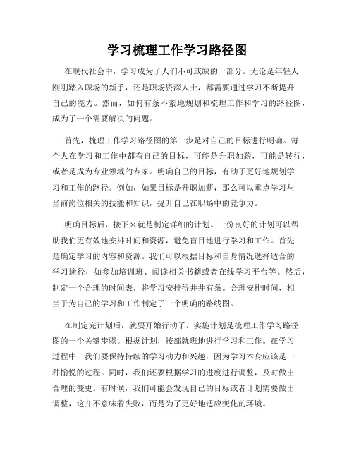 学习梳理工作学习路径图