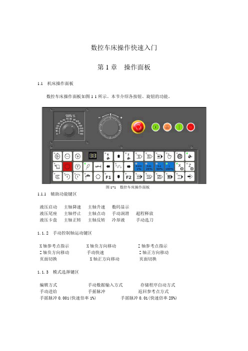 FANUC 车床操作说明书