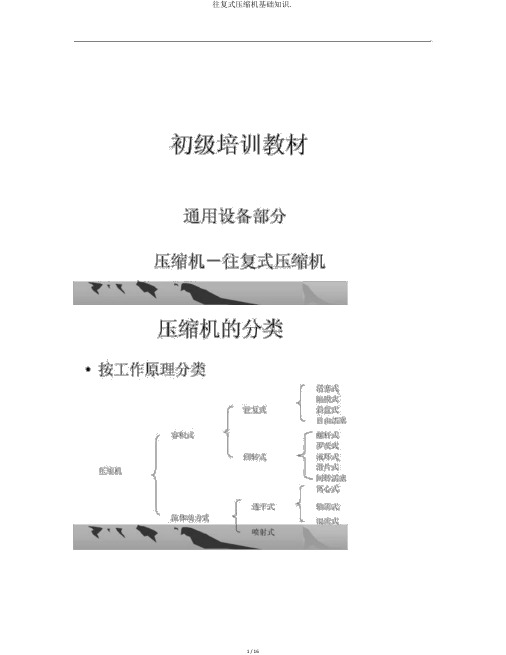 往复式压缩机基础知识.