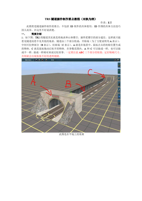 TRS隧道插件制作教程