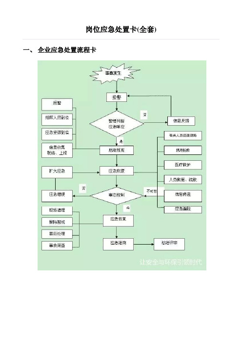 岗位应急处置卡(全套9页)