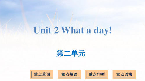 六年级上册英语课件Unit 2 What a day!｜译林版(三起) (共19张PPT)