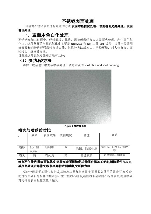 不锈钢表面处理