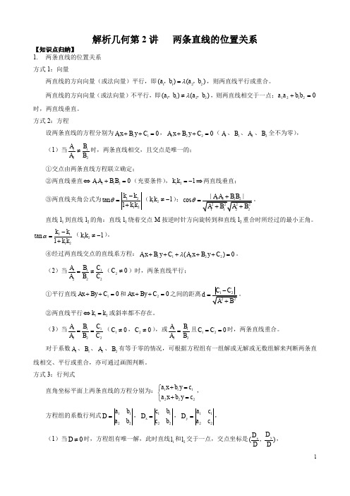 09两条直线的位置关系