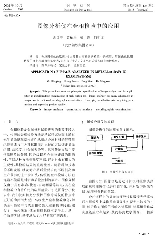 图像分析仪在金相检验中的应用