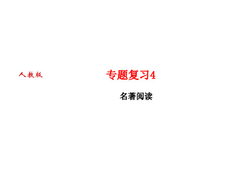 秋人教部编版(玉林)七年级语文上册习题课件：专题复习4 (共17张PPT)