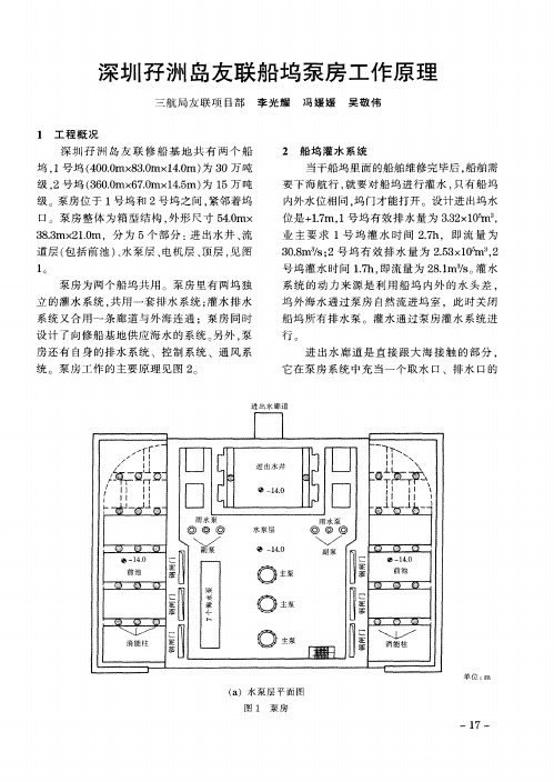 深圳孖洲岛友联船坞泵房工作原理