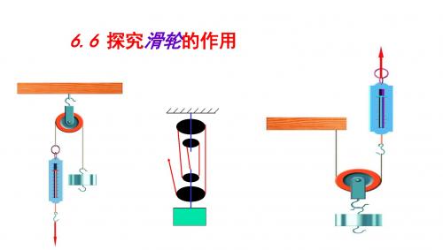 6.6探究滑轮的作用
