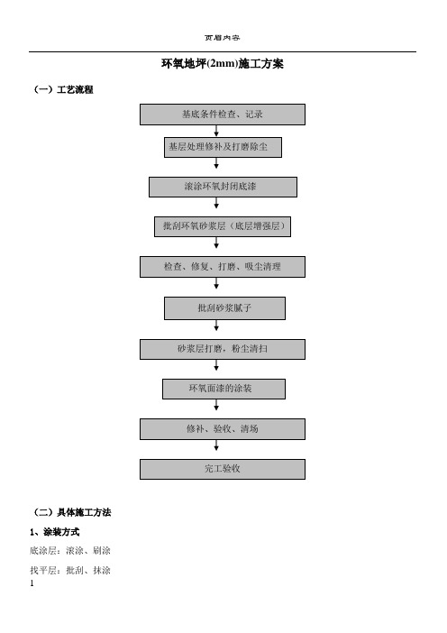 环氧地坪(1.5mm)施工方案