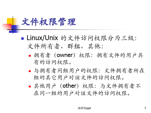《文件权限管理》PPT课件