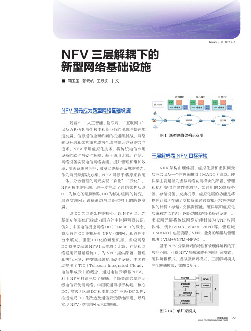 NFV三层解耦下的新型网络基础设施