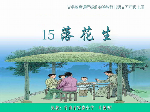 部编五年级上人教《15 落花生》叶健矫PPT课件 一等奖新名师优质课获奖比赛公开免费下载