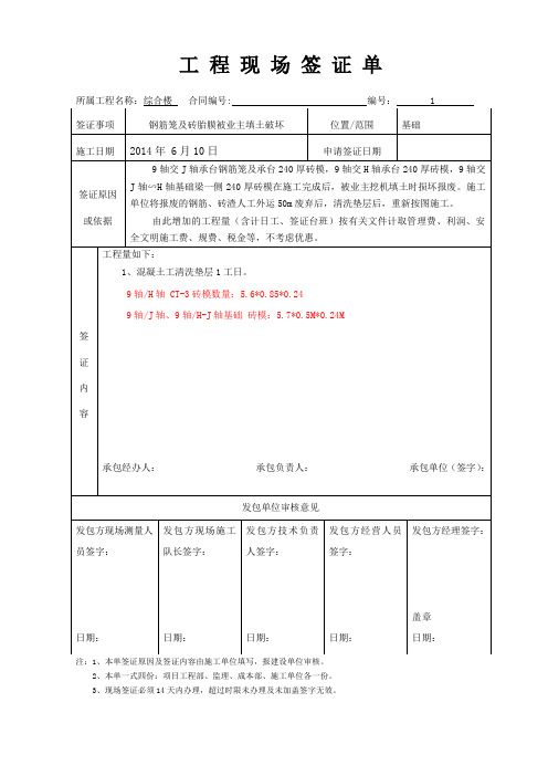 整理好的污水处理厂签证汇总版[1]