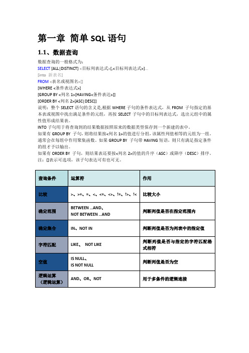 数据库T-Sql语句基础