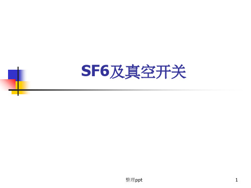 《SF6及真空开关》PPT课件