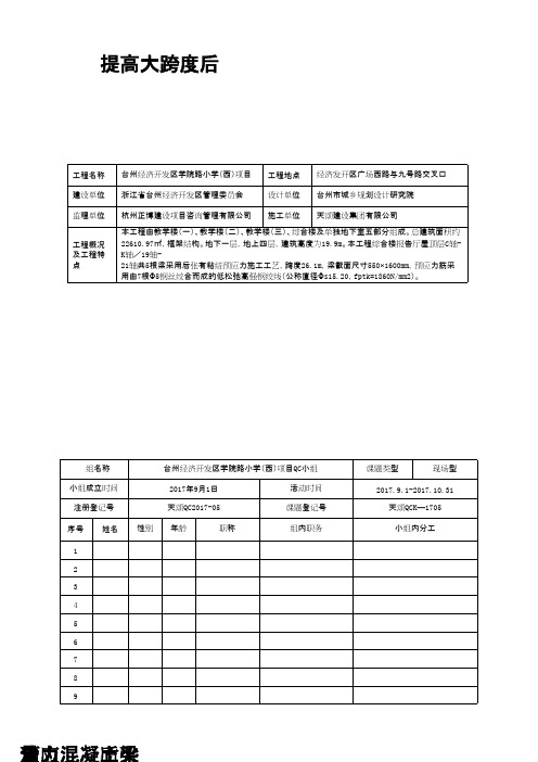 (QC成果)提高大跨度后张法预应力混凝土梁质量 