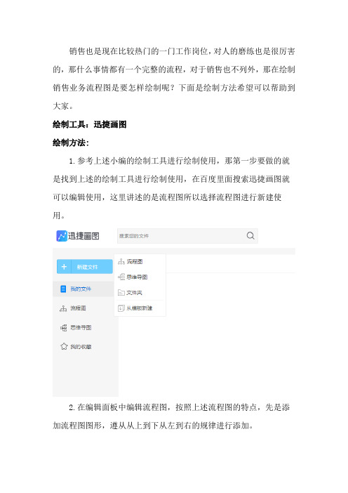 销售业务流程图怎样绘制
